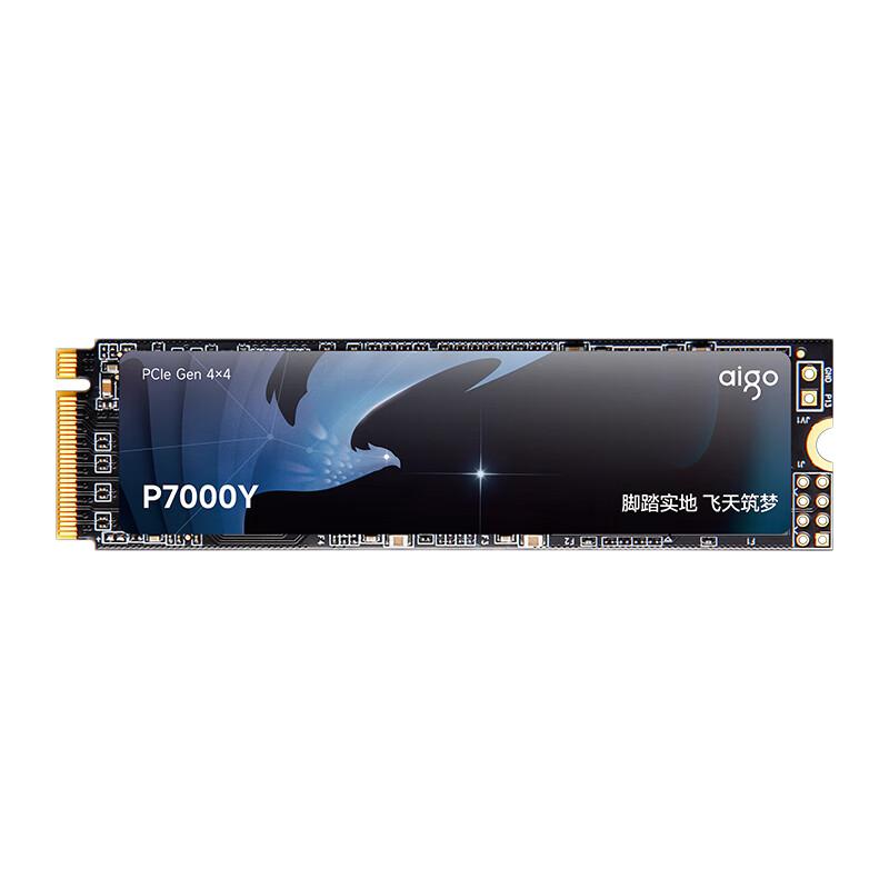 aigo 爱国者 P7000Y NVMe M.2 固态硬盘 1TB（PCI-E4.0） 券后379元