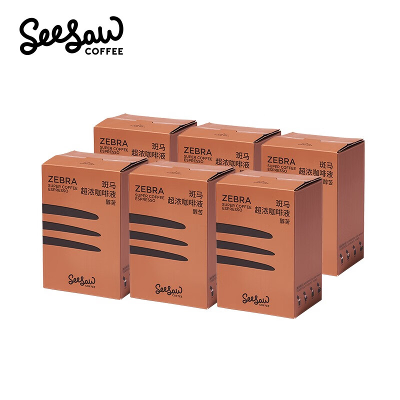 SeeSaw 斑马 可可 榛果风味 斑马超浓（6盒-36条装） 券后61.61元