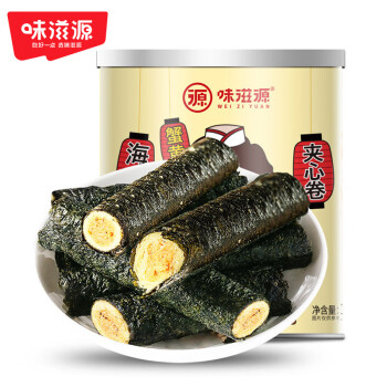 weiziyuan 味滋源 海苔卷100g蟹黄味罐装夹心