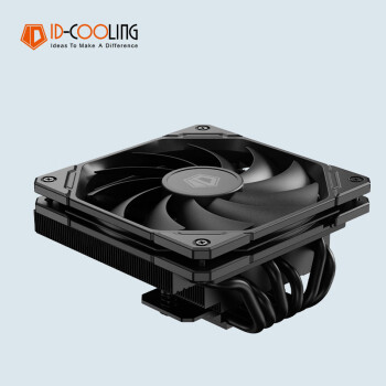 ID-COOLING 下压式CPU风冷散热器 6热管 67mm高 镀镍铜底 适用LGA1200/1700/AM4/AM5/ITX机箱 IS-67-XT BLACK