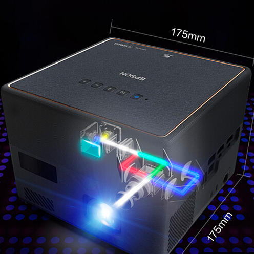 EPSON 爱普生 EF-12 家用激光投影仪 黑色 4199元