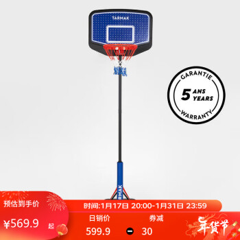 DECATHLON 迪卡侬 篮球架可升降篮球框儿童家用架可移动投篮款-2973697