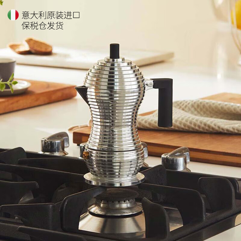 京东PLUS：ALESSI 阿莱西 小鸡摩卡壶 黑柄 (3杯份) 476.55元（双重优惠）