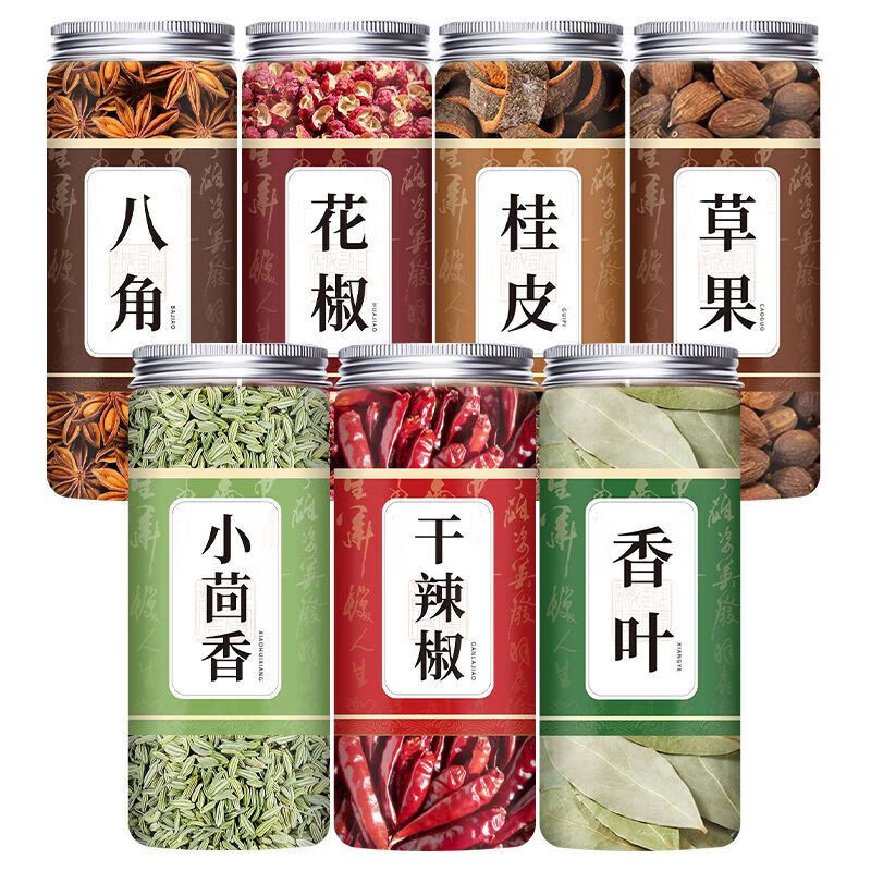 金胜客 正宗香料 八角65克+桂皮65克+香叶30g+花椒65g 各1罐 券后12.9元包邮