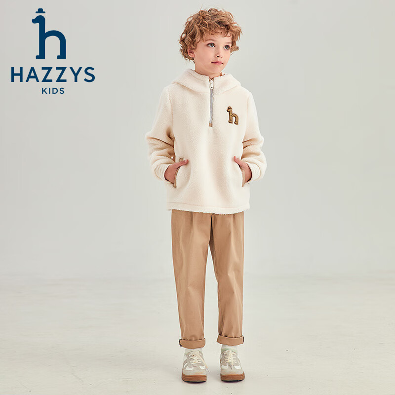 HAZZYS 哈吉斯 品牌童装男女童卫衣 奶油色 165 券后539元