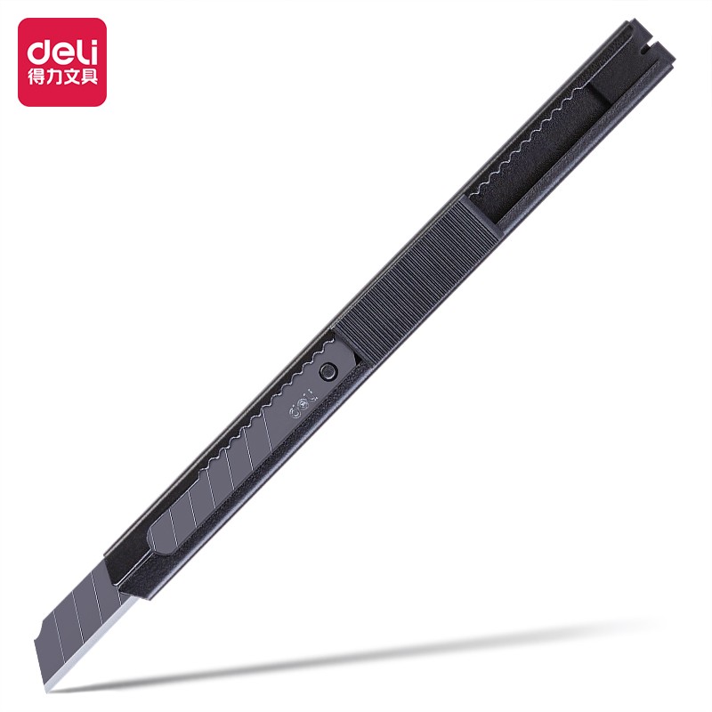 限移动端：deli 得力 小型美工刀 60°黑刃 单把装 3.2元