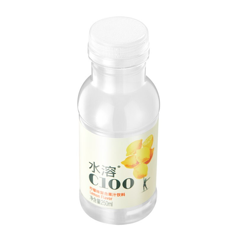 农夫山泉 水溶C100柠檬味复合果汁饮料250ml*12瓶 量贩装 29.5元