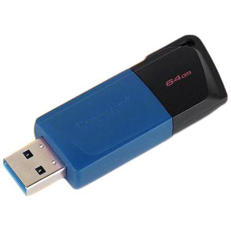 Kingston 金士顿 DTXM USB 3.2 Gen 1 U盘 蓝黑色 64GB USB-A 券后27.9元