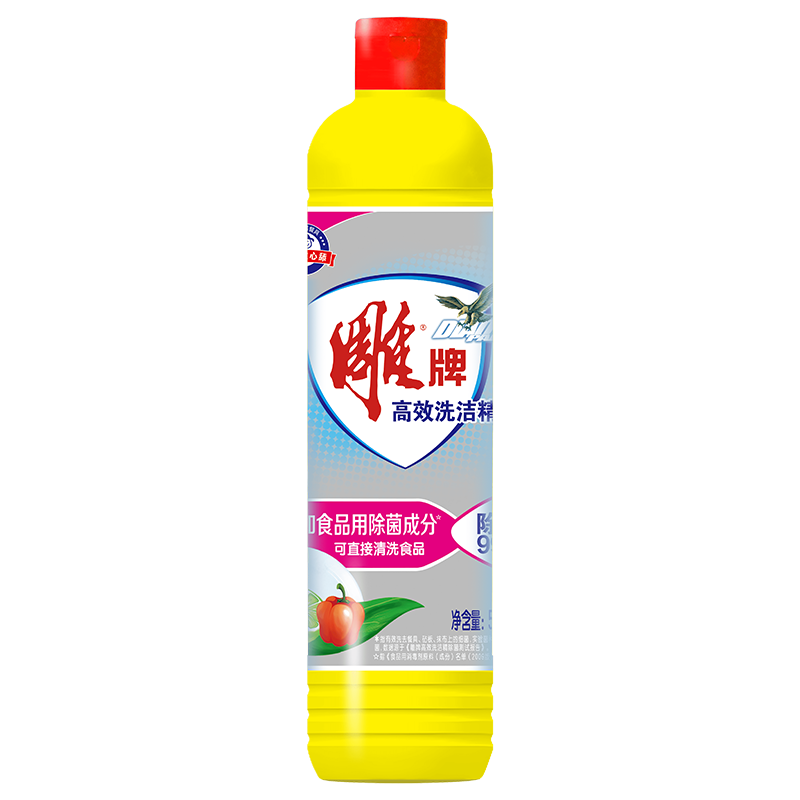 plus会员：雕牌 高效除菌洗洁精500g *2件 4.5元（合2.25元/件）