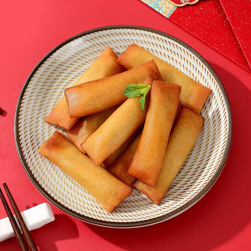 千味央厨 酥皮春卷 豆沙馅 236g（每袋16个）早餐年货油炸小食 速冻零食 券后1.4元