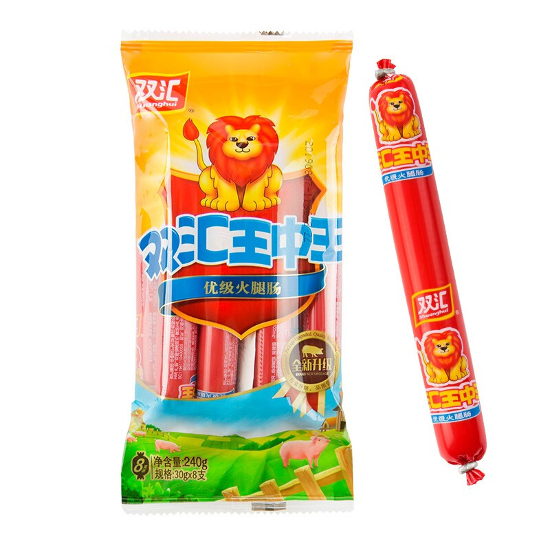 Shuanghui 双汇 王中王火腿肠即食方便休闲零食小吃方便食品 双汇王中王240g*1包 6.9元（需买3件，需用券）