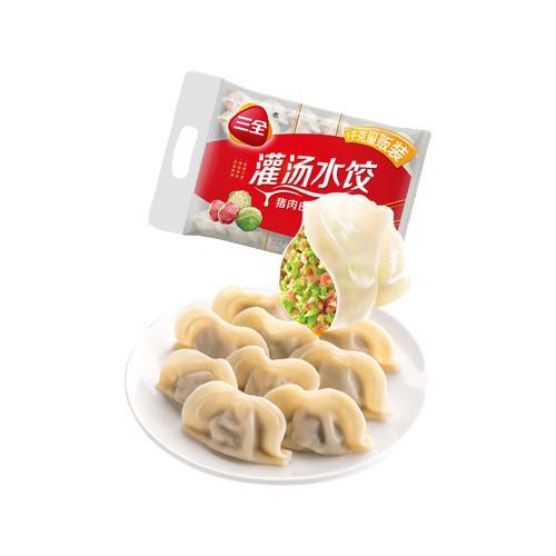 三全 灌汤水饺 猪肉白菜水饺 1KG 54只 券后6.68元