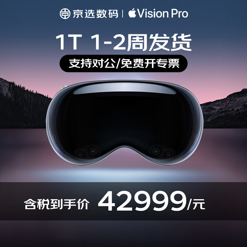 Apple 苹果 Vision Pro苹果VR眼镜 1TB ( 1-2周发货） 美版 42999元