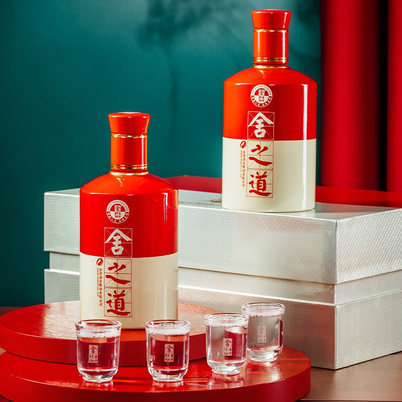 舍得 舍之道 浓香型白酒 50度 500ml*2瓶 礼盒装 券后362.6元
