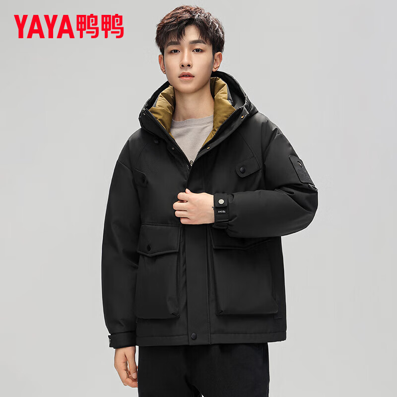 YAYA 鸭鸭羽绒服 鸭鸭（YAYA）羽绒服男短款 券后399元