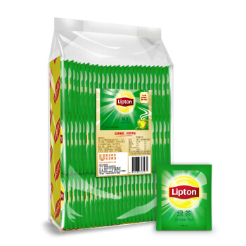 Lipton 立顿 茶叶2023年绿茶安徽黄山 袋泡茶包纸塑独立包装2g*80包 券后34.9元