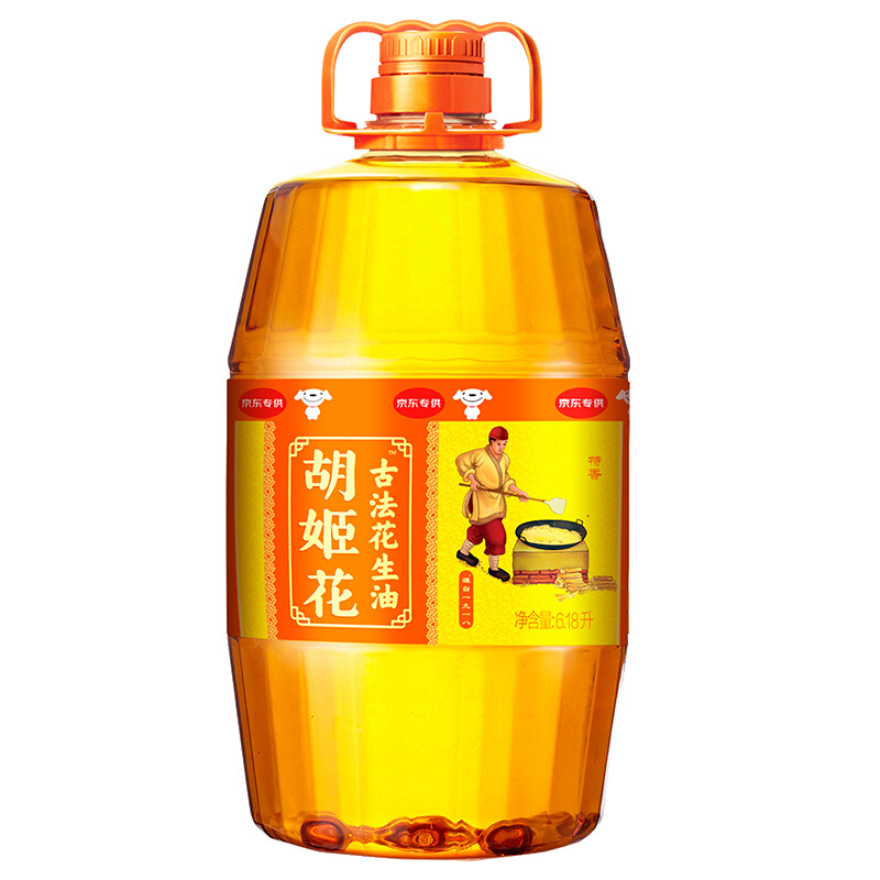 胡姬花 古法花生油 6.18L 129.9元