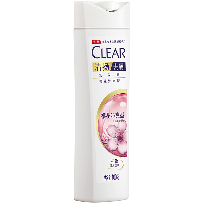 CLEAR 清扬 去屑洗发露 樱花沁爽型 100g 0.95元