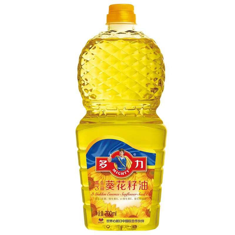 MIGHTY 多力 黄金三益 葵花籽油 700ml 10元（需买3件，需用券）