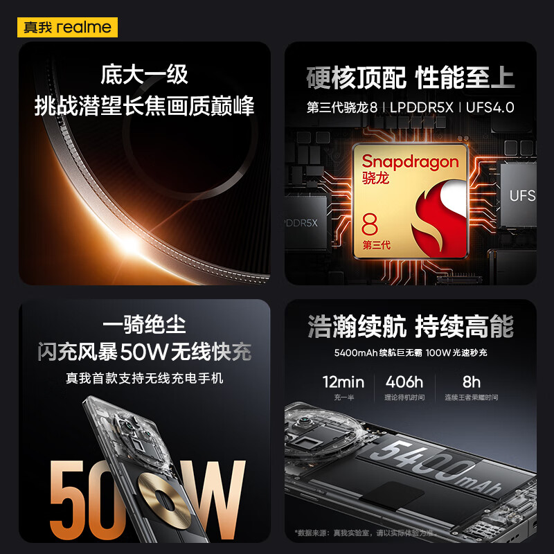 realme 真我 GT5 Pro 5G手机 12GB+256GB 赤岩 3369元