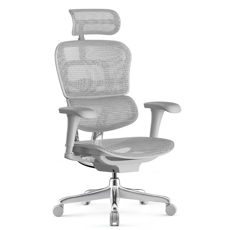 京东PLUS：保友办公家具 金豪B 2代 人体工学电脑椅 银白色 美国网款 1948元（双重优惠）