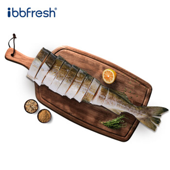 ibbfresh 贝贝鲜 冷冻大西洋真鳕鱼整条圆切片1kg/袋 去头去脏 海鲜年货 生鲜鱼类