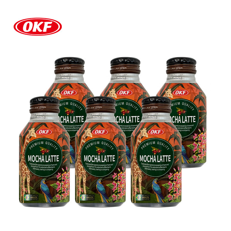 OKF 韩国进口 即饮摩卡咖啡饮料275ml*6瓶 阿拉比卡单品豆 15.91元