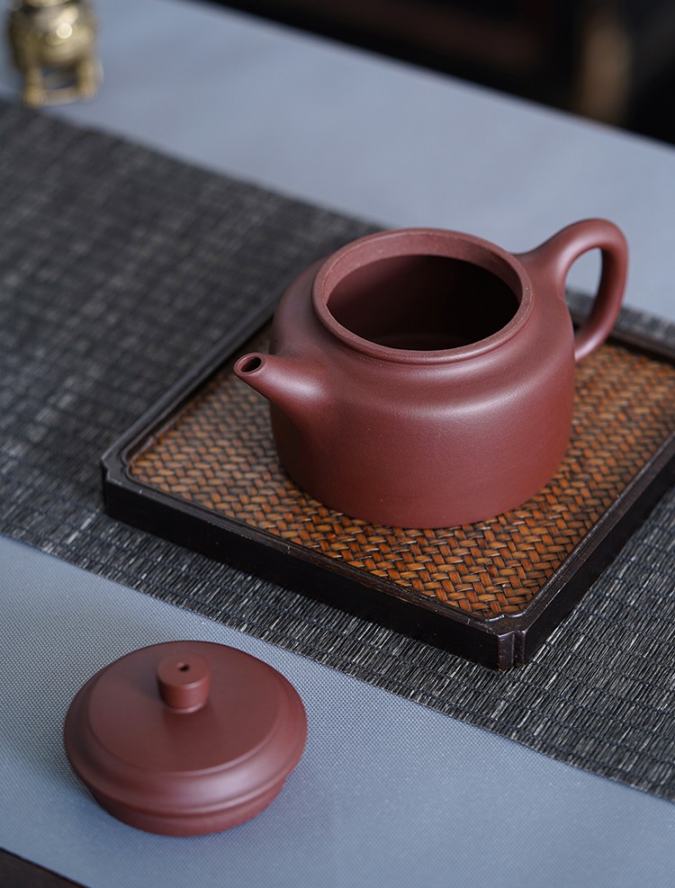 京东京造 宜兴紫砂壶 原矿紫泥 手工泡茶壶功夫茶具 紫泥德钟壶 238ml礼盒 券后159元