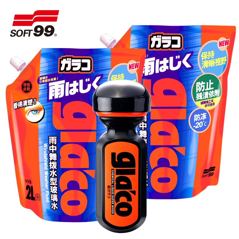 SOFT99 SF-20020-P 6倍氟素雨敵清潔套裝 79元（158元/2件）