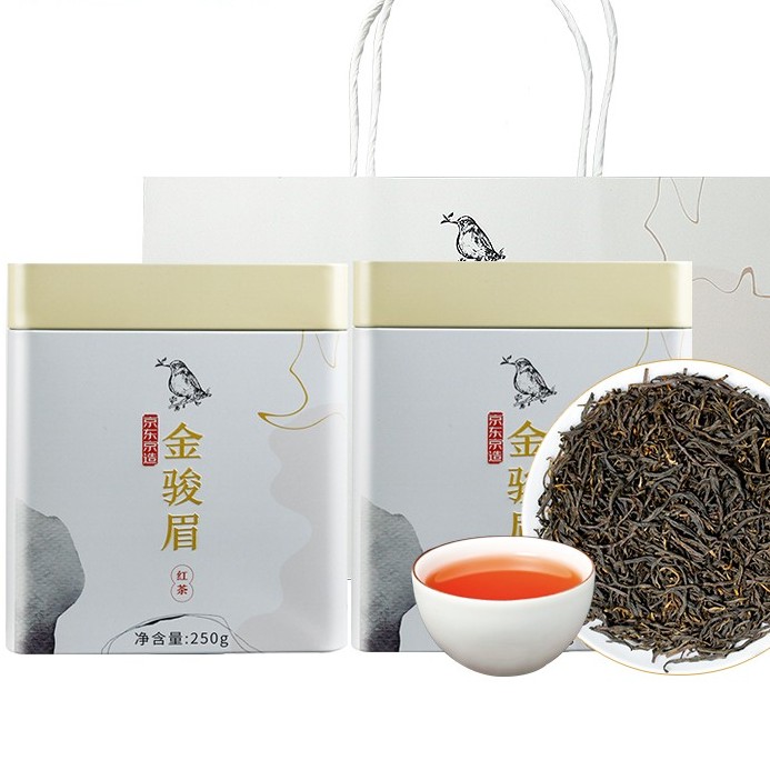 京东京造 高山金骏眉500g罐装 含礼袋口粮红茶新茶茶叶 自饮年货送礼 券后69元