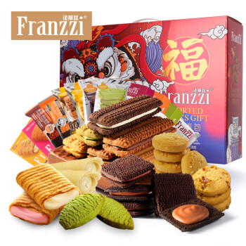 Franzzi 法丽兹 曲奇饼干年货礼盒休闲零食送礼团购2.3斤装