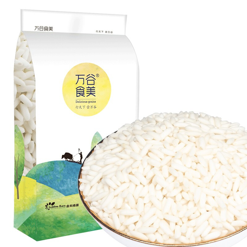 万谷食美 长粒糯米2斤 券后1.37元