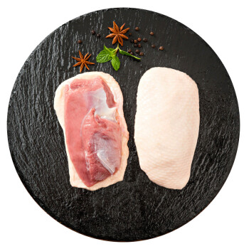 六和 樱桃谷鸭冷冻带皮鸭胸肉 1.5kg/袋新希望六和精修鸭脯肉健身食材