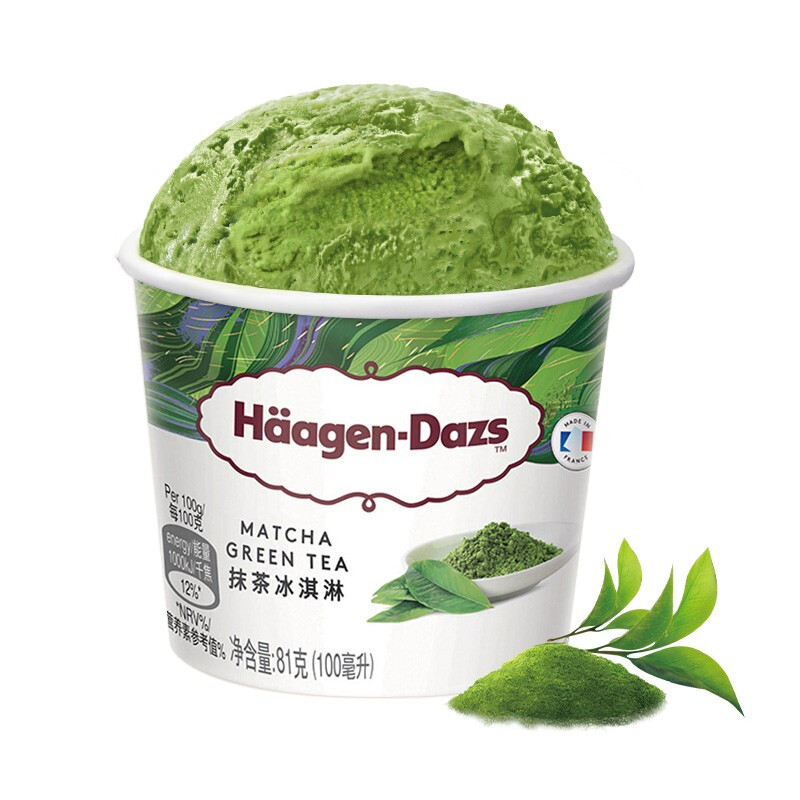 哈根达斯 冰淇淋 抹茶口味 81g 23元（需买5件，需用券）