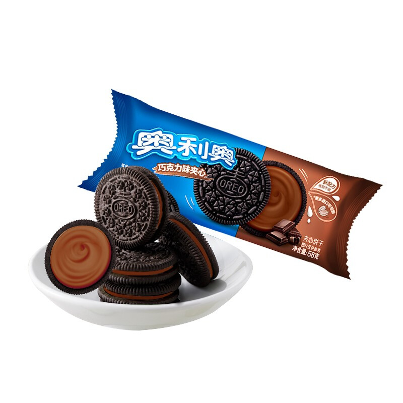 OREO 奥利奥 夹心饼干 巧克力味 58g 4.5元