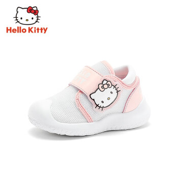 Hello Kitty HELLOKITTY童鞋女童运动鞋中大童网面休闲鞋儿童舒适机能鞋K251A2004白粉30