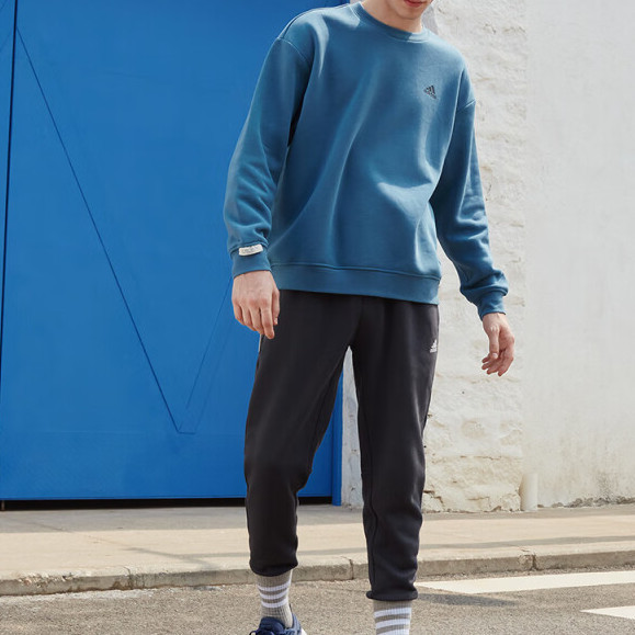 adidas 阿迪达斯 Label Sweater 中性运动套头衫 IB2773 139元