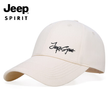 Jeep 吉普 帽子男士棒球帽夏季潮流百搭鸭舌帽防晒遮阳帽男女式太阳帽 卡其