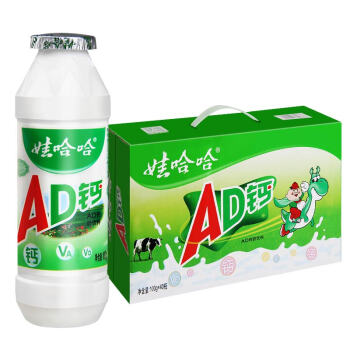 WAHAHA 娃哈哈 AD钙奶 含乳饮料 100g*40瓶 （手提装）整箱装