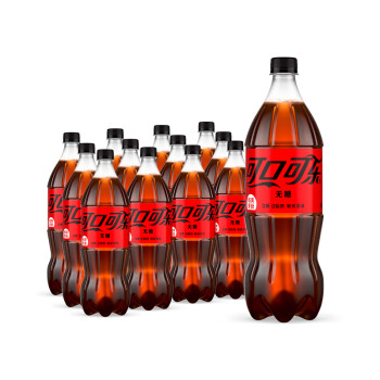 可口可乐 零度可乐 无糖1.25Lx12瓶 新老包装随机发货
