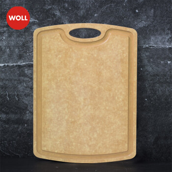 WOLL 弗欧 德国WOLL菜板木纤维切菜板案板占板家用实木防霉抗菌菜板砧板 大号（32.3*42.8cm）