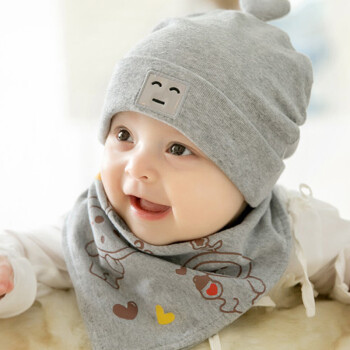 移动端：Lichenxi 李晨曦 婴儿帽子0-12个月春秋季新生儿套头帽宝宝帽子男女童纯棉