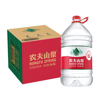 农夫山泉 饮用天然水5L*4桶 整箱装