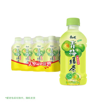 康师傅 青梅绿茶 330ml*12瓶 果味饮料饮品 居家整箱装便携装