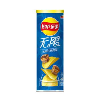 Lay's 乐事 无限 薯片 吮指红烧肉味 104g