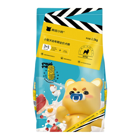 疯狂小狗 通用型狗粮 1.5kg 券后54.9元