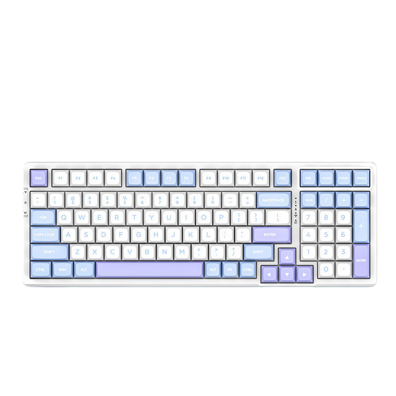 VGN V98 PRO-V2 三模机械键盘 水晶酒红轴 海盐 279元包邮（plus会员269元）
