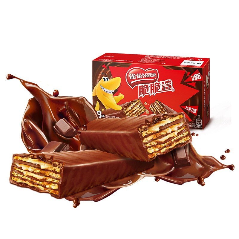 Nestlé 雀巢 脆脆鲨 威化饼干 巧克力味 480g 18.65元（双重优惠）