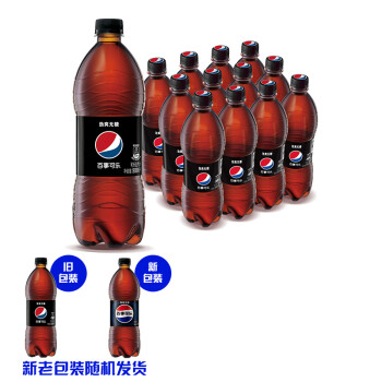 pepsi 百事 可乐 无糖 Pepsi  汽水 大瓶装900*12瓶 饮料（新老包装随机发货）