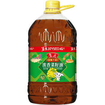 移动端、京东百亿补贴：luhua 鲁花 香飘万家 低芥酸浓香菜籽油 6.09L